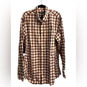 Orvis Men's Casual Plaid Shirt - Red, Blue, and White